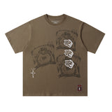 Travis Scott T-Shirt TRAVIS SCOTT CACTUS JACK24ss Embroidery Crew Neck Short Sleeve T