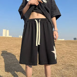 Men Sweatpants Shorts Men's Summer Loose Retro Fashion Brand Trend Leisure Sports