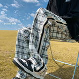 Men Sweatpants Fall Ins Wide-Leg Casual Pants Loose