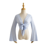 Women T-shirt Summer Cardigan Long Sleeve V-neck Slim Fit Sun Protection Shirt