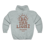 Prevalent Be The Light Hoodie Mathew 5:14 Letter Print