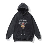 Unisex Vintage Hoodie Washing Water Hooded Sweater Men