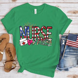 Women's Independence Day T Shirt round Neck Short Sleeve T-shirt Women's Top