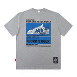 Men T Shirt Short Sleeve T-shirt Men and Women High Street Loose Couple