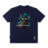 Men T Shirt Retro Street Trendy Loose Leisure All-Matching Couple Short Sleeve T-shirt