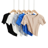 Women T-shirt Summer round Neck Short Sleeves T-shirt Women's Tops