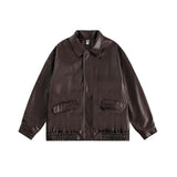 Unisex Jacket Autumn Trendy Leather Coat Women's Clothing