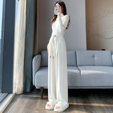 Palazzo Pants Drooping Wide-Leg Pants Female Autumn Leisure