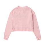Women Sweater Short Sweater for Girls Autumn Casual Long Sleeve