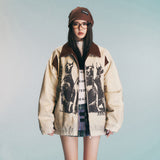 Unisex Down Jacket Men's and Women's Winter Doberman Padded Jacket