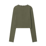Women Long Sleeve T-shirt Short-Sleeved T-shirt Women's Autumn Printed Top