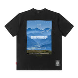 Men T Shirt Short Sleeve Men's Hip Hop Dark Printed Loose T-shirt