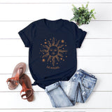 Sun and Moon Celestial Tshirt 90s Graphic Crewneck Vintage