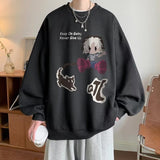 Men Hoodie Sweater Men's Autumn Fashion Brand Long Sleeve T-shirt Retro Loose
