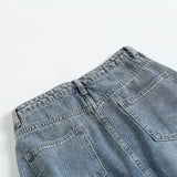 Women Skirt Vintage Denim Skirt Skirt