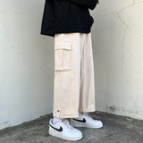 Men Sweatpants Overalls Men's Straight Loose Hong Kong Style Japanese Spring and Autumn