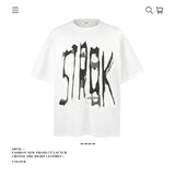 American vintage street T-shirt pure cotton retro men's and women's summer loose