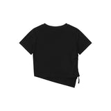 Women T-shirt Short-Sleeved T-shirt Girls' Summer Five-Pointed Star Kitten Print