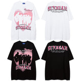 Men T Shirt Hip-Hop Street Vintage Men's and Women's T-shirt