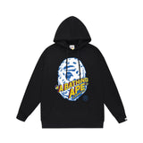 Bathing Ape Hoodie Autumn/Winter Letter Print Loose Hoodie Pullover Ape Sweater