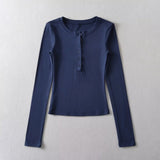 Women T-Shirt Bottoming Shirt T-shirt Autumn T-shirt Tight Top