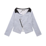 Women Long Sleeve Shirt Women's Fall Color-Blocking Slim Fit