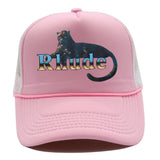 Rhude Hat Mesh Cap Animal Print Mesh Baseball Cap