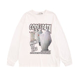 Men Long Sleeve Shirt Cartoon Long Sleeve Bottoming T-shirt Men and Women Vibe Style Couple's Tops Autumn