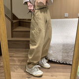 Men Sweatpants Men's Summer Casual Vintage Overalls Straight Loose
