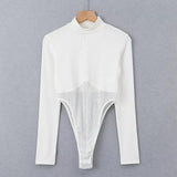 Women T-shirt Stitching Long Sleeve T-shirt Female