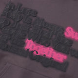 Men Hoodie Autumn and Winter Hooded Cardigan Sweater Men's Letters Puff Print Loose Zip Coat