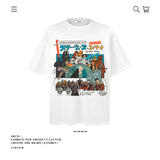 American vintage street T-shirt pure cotton men's and women's summer loose half-sleeves