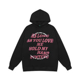 Men Hoodie Letter Printed Hoodie Men's Loose Pullover Hoodie Sweatshirt