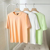 Women's T-Shirt Spring/Summer Loose-Fitting Pure Cotton Short Sleeves T-shirt Women's Simple