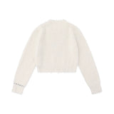 Women Sweater Short Sweater for Girls Autumn Crew Neck Casual
