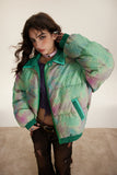 Unisex Jacket Winter Tie-Dye Style Thickened Cotton Padded Coat