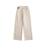Unisex Pants Fall Waist-Tight Straight-Leg Pants