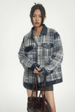 Unisex Jacket Fall Classic Style Stitching Leather Coat