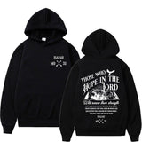 Christian Jesus Letters Print Hoodies Men Women's