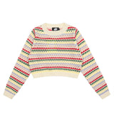 Women Sweater Girls' Spring and Autumn Casual Outdoor O-neck Short