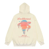 Men Hoodie Sunset Reflection Printed Hoodie Men's Ins Loose