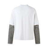 Unisex long-sleeved shirt autumretro round neck