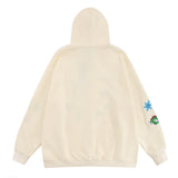 Men Hoodie Embroidered Sweater Coat Men's Spring and Autumn Loose Casual Long Sleeves
