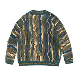 Kapital Sweater Vintage Hitian Hehong Wind Heavy Industry Retro American V-neck Sweater