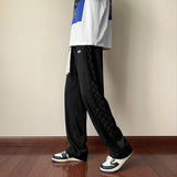 Men Sweatpants Vintage Checkerboard Pants Loose Track Sweatpants