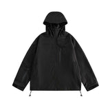 Unisex Jacket Autumn Washed Hooded Jacket Women