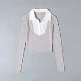 Women T-Shirt Long Sleeve T-shirt for Women Short Spring and Autumn