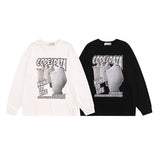 Men Long Sleeve Shirt Long Sleeve Bottoming T-shirt Men's and Women's Loose Top Autumn
