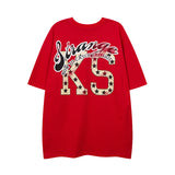 Men T Shirt Vintage Fashion Brand Hip Hop Short Sleeve T-shirt
