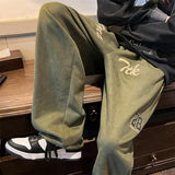 Men Sweatpants Casual Pants Men's Autumn Wide Leg Pants Loose